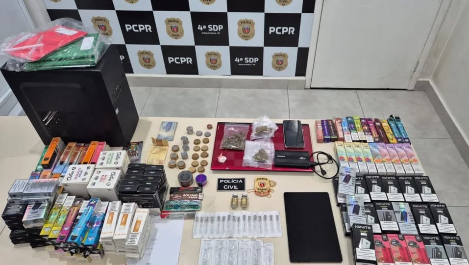 PCPR FAZ APREENSÃO DE ANABOLIZANTES, DROGAS E CIGARROS ELETRÔNICOS EM UNIÃO DA VITÓRIA