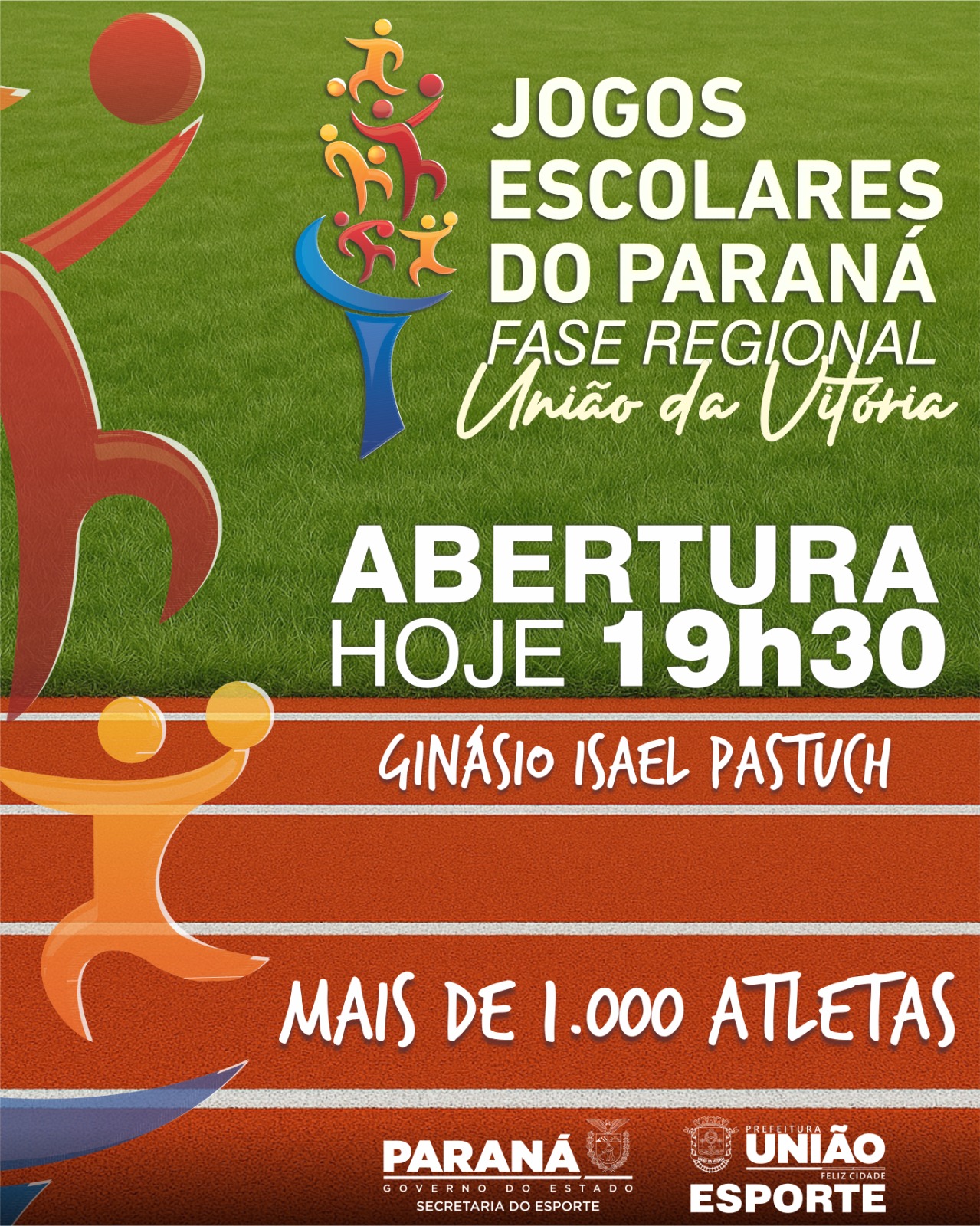 União da Vitória recebe mais de mil atletas para a Etapa Regional dos Jogos Escolares do Paraná