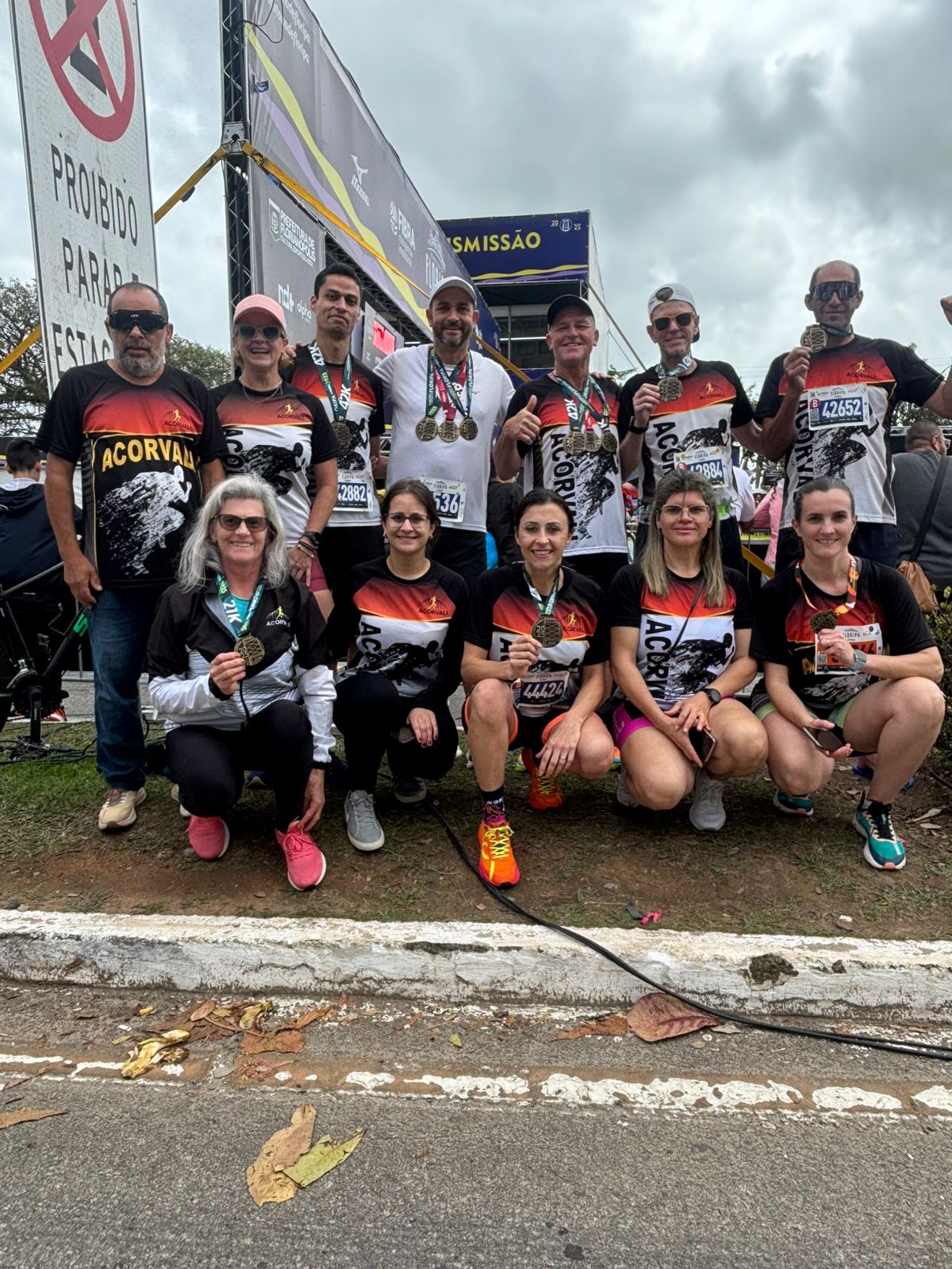 Delegação da ACORVALI representa União da Vitória na Maratona de FLORIPA.