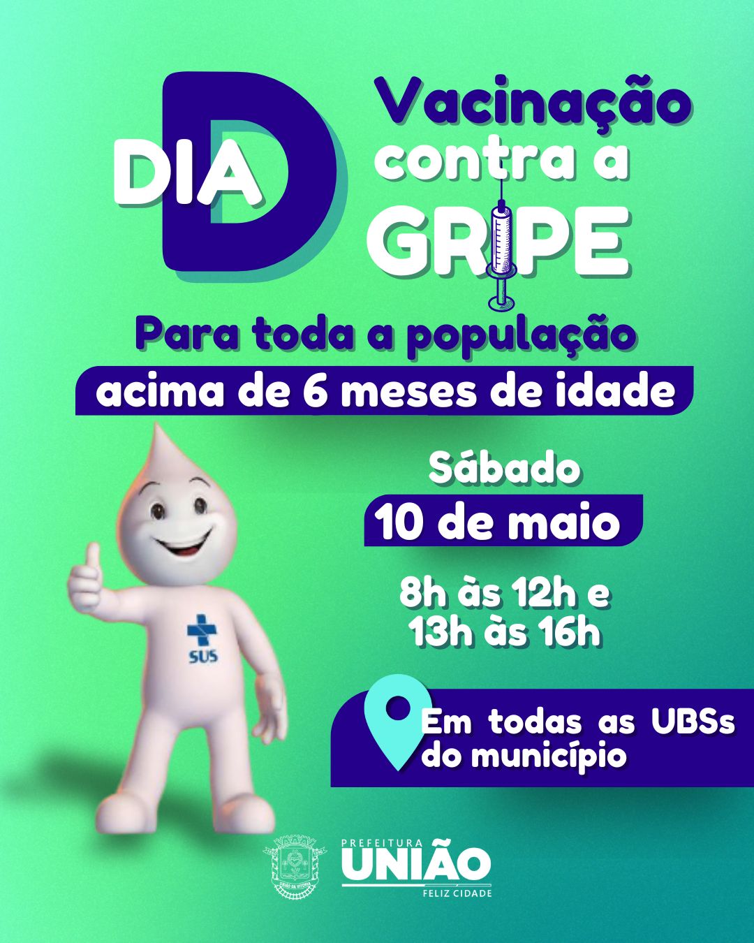 União da Vitória amplia vacinação contra a gripe no Dia D