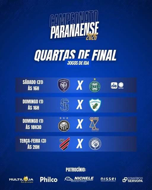 QUARTAS DE FINAL DO CAMPEONATO PARANAENSE