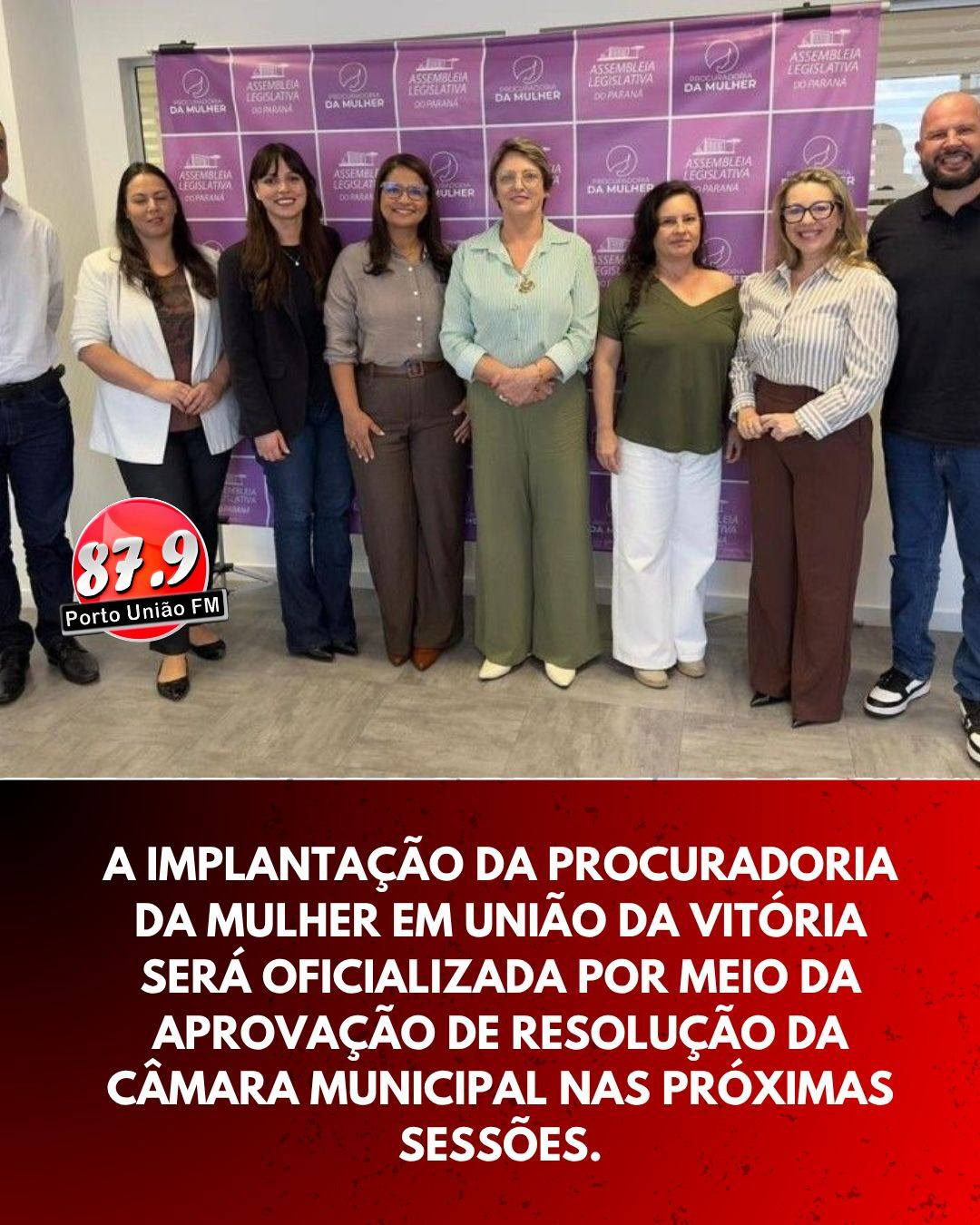 Reunião na Procuradoria da Mulher da Assembleia Legislativa do Paraná.