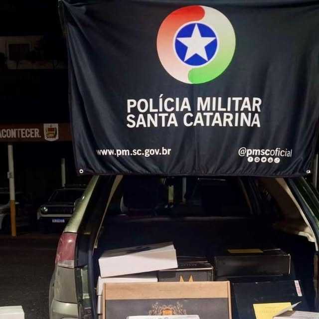 POLÍCIA MILITAR APREENDE VINHOS ORIUNDOS DE DESCAMINHO EM PORTO UNIÃO