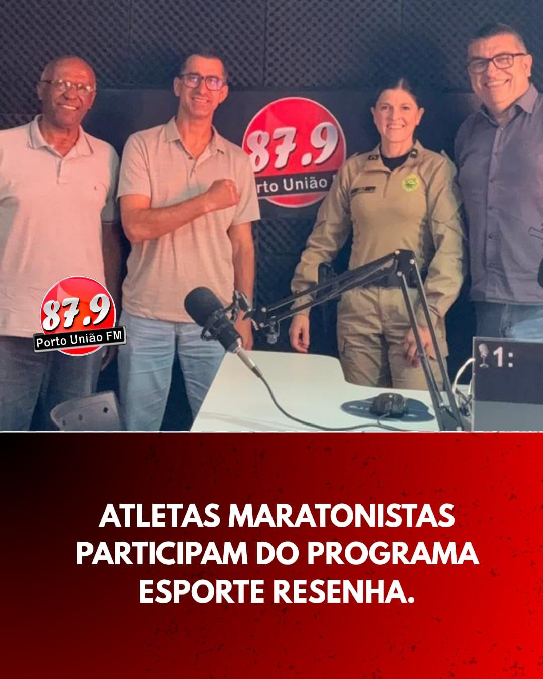 Os atletas maratonistas Carla Cris Carvalho e Emerson “Samurai da Serra” participaram do Programa Esporte e Resenha