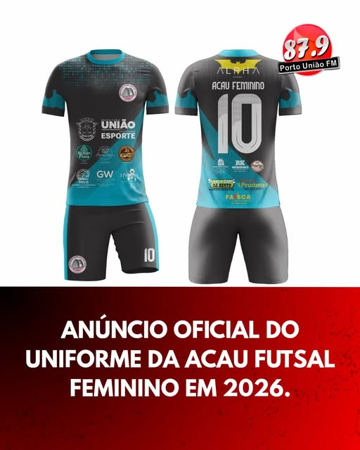 ACAU Futsal Feminino lança novo uniforme após temporada histórica em 2025