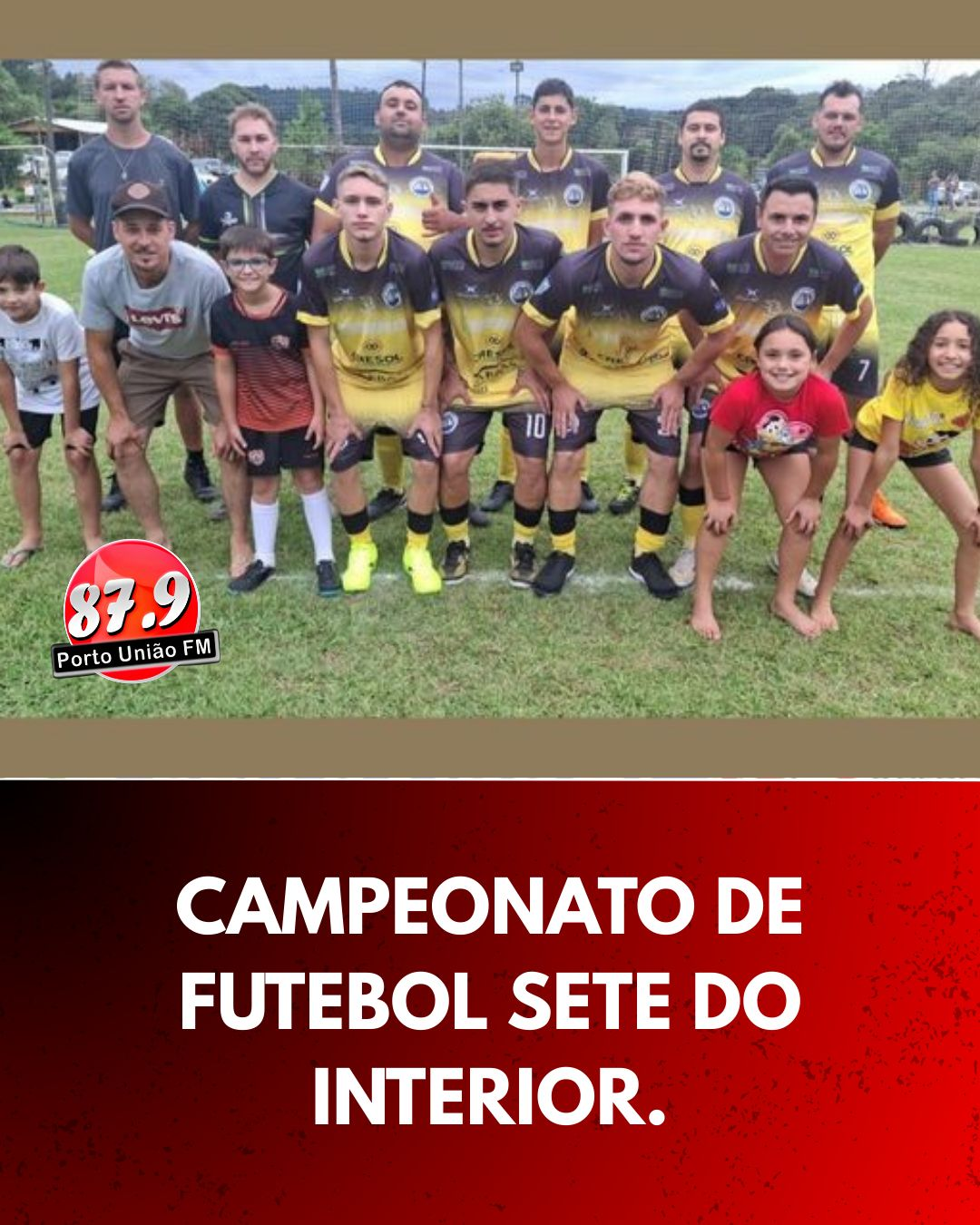 Abertura oficial do Campeonato Municipal de Futebol Sete do Interior 2026.