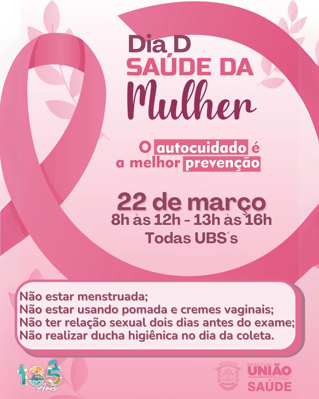 DIA D DA SAÚDE DA MULHER