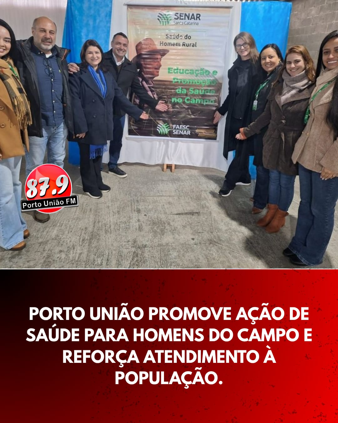 A Prefeitura de Porto União participou de uma ação voltada à promoção da saúde dos trabalhadores rurais