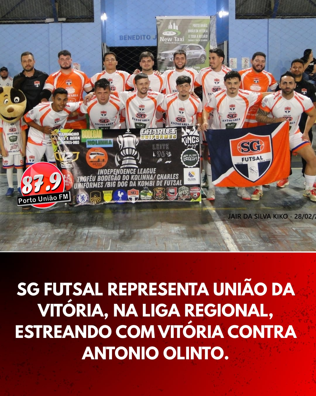 Sg Futsal representa União da Vitória e vence Antônio Olinto