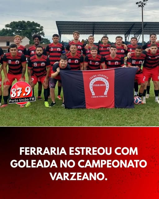 Ferraria estreou com goleada no campeonato varzeano.
