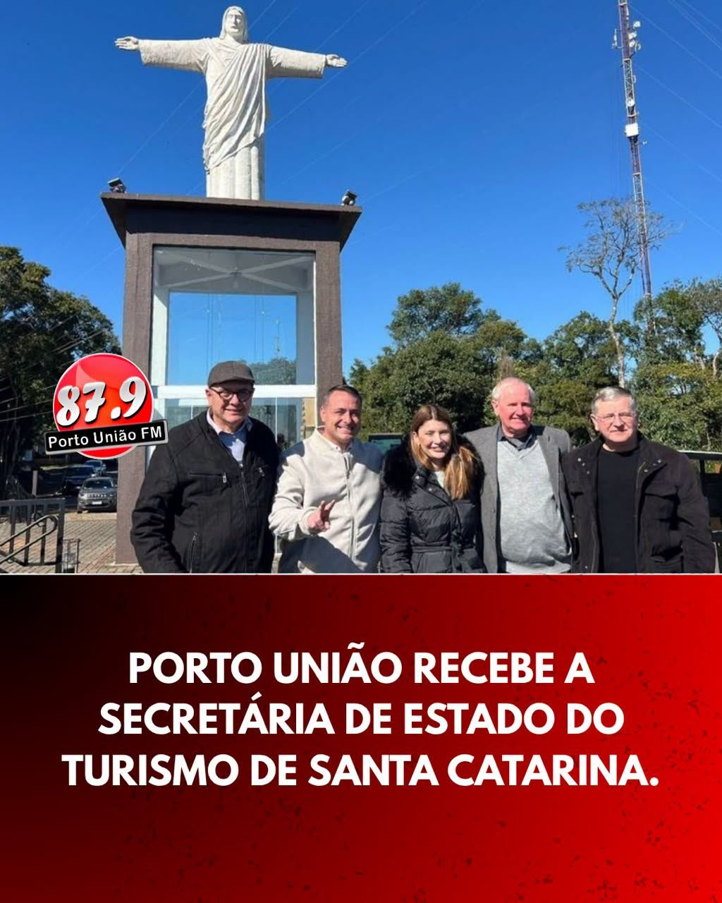 Secretária de Estado do Turismo visita Porto União e conhece principais atrativos do município
