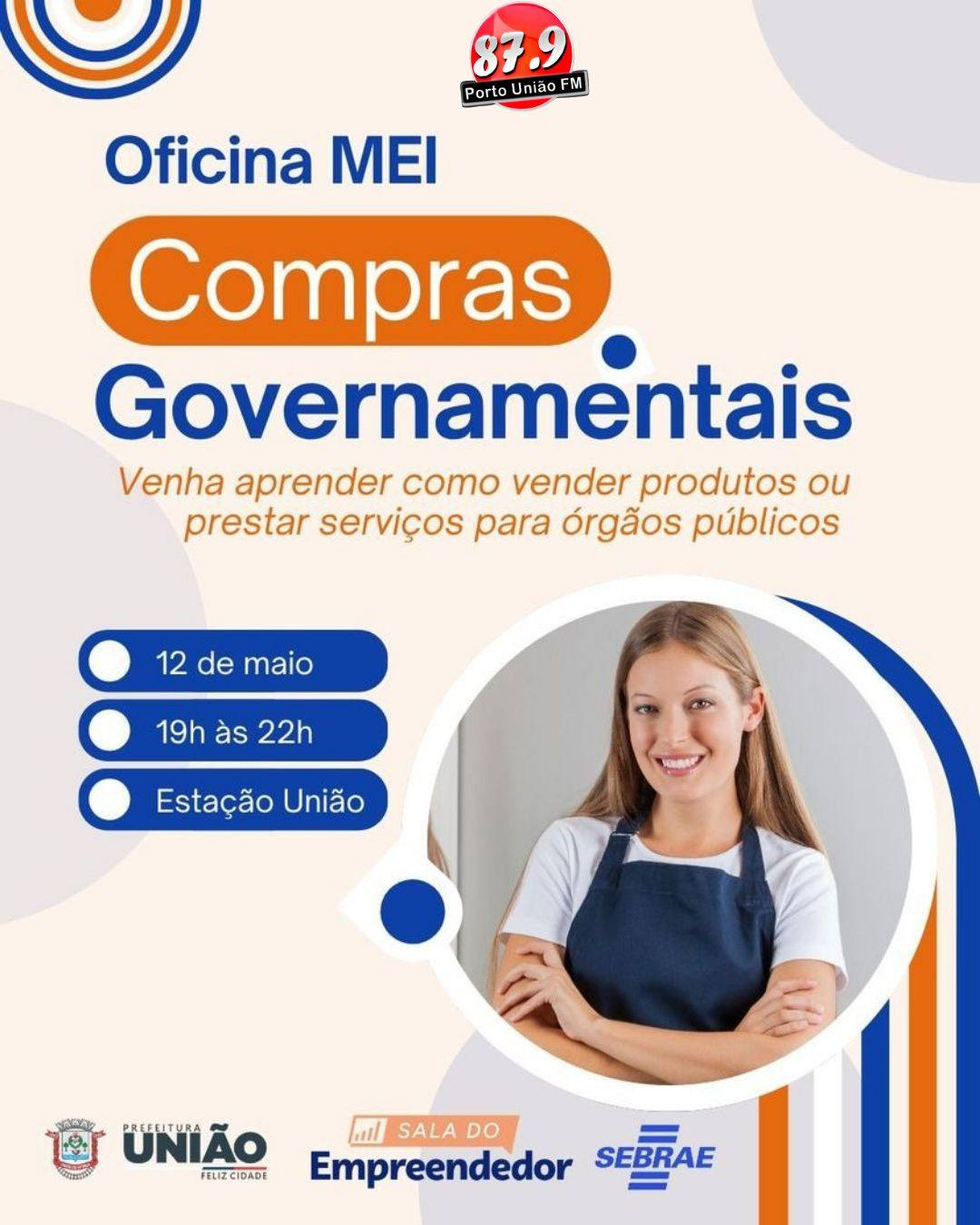 A Sala do Empreendedor de União da Vitória promoverá, no dia 12 de maio, uma oficina gratuita sobre compras governamentais