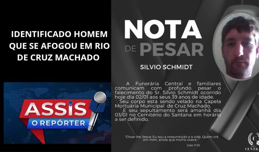 HOMEM MORRE AFOGADO EM CRUZ MACHADO